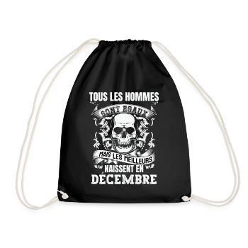 les meilleurs naissent en décembre - Sac de sport léger - noir - Devant