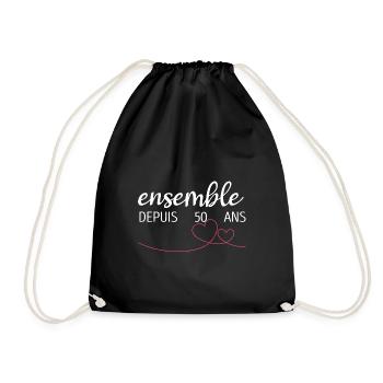 Cadeau d'Anniversaire 50 Ans De Mariage - Sac de sport léger - noir - Devant