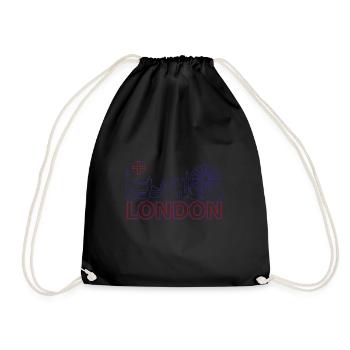 Skyline London City Emblème De Voyage Cadeau - Sac de sport léger - noir - Devant