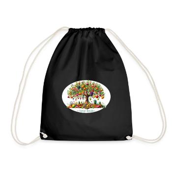 Obstbaum der Liebe - Turnbeutel - Schwarz - Vorne