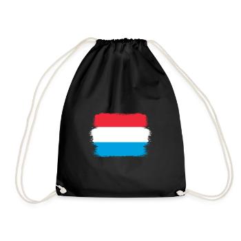 Luxembourg flag Luxembourg flag Home - Drawstring Bag - black - Front