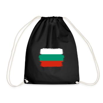 Bulgaria flag Bulgarian flag Golden Sands - Drawstring Bag - black - Front