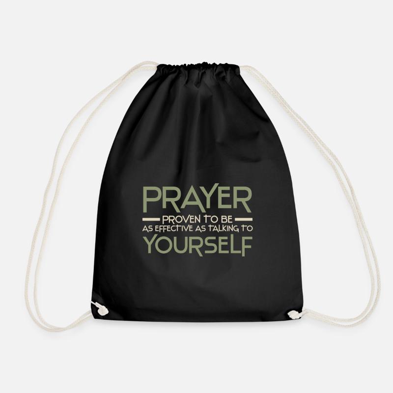 Anti Religion - Drawstring Bag - black