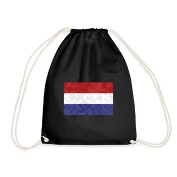 Pays-Bas Drapeau Hollande Drapeau néerlandais - Sac de sport léger - noir - Devant