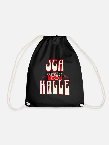 Halle JGA Junggesellenabschied 2023 für Fans - Turnbeutel - Schwarz