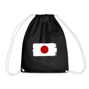 Drapeau du Japon utilisé Look Nihon Drapeau japonais - Sac de sport léger - noir - Devant