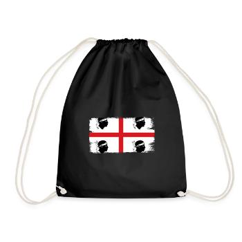 Sardinia flag Sardinian flag Sardegna flag - Drawstring Bag - black - Front