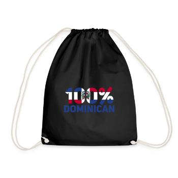 Dominican - Drawstring Bag - black - Front
