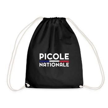 National Police Funny National Drink Gift - Drawstring Bag - black - Front