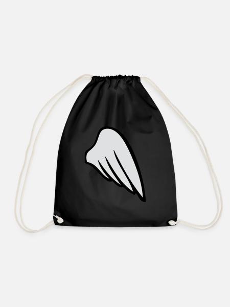 rightwing - Drawstring Bag - black