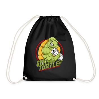 Gym Gym Turtle Design - Sac de sport léger - noir - Devant