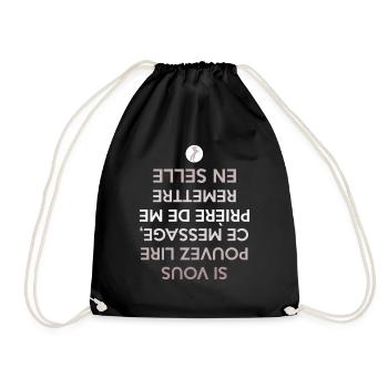 chute de cheval - Sac de sport léger - noir - Devant