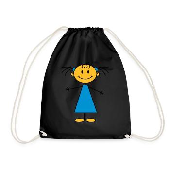 girl - Turnbeutel - Schwarz - Vorne