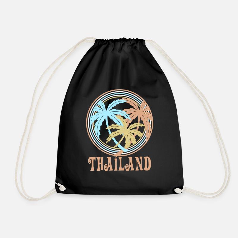 Thailand - Drawstring Bag - black