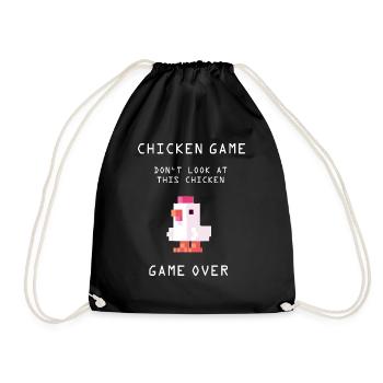 Chicken Game - Drawstring Bag - black - Front