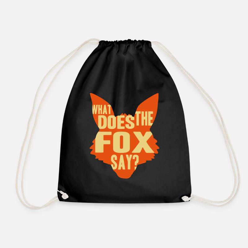 What Does The Fox Say - Turnbeutel - Schwarz