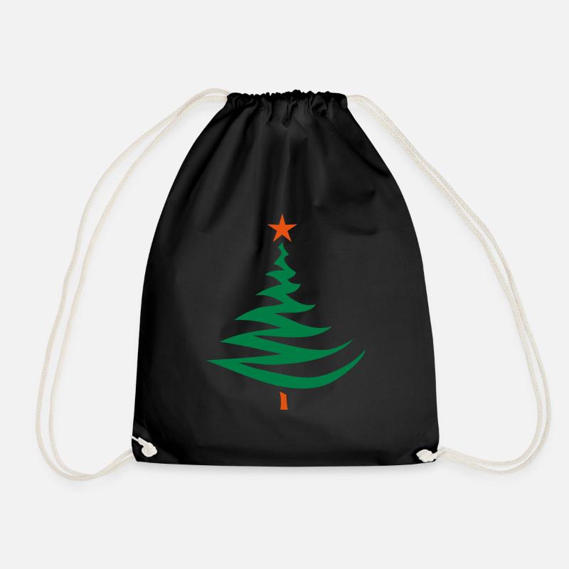 tannenbaum design - Turnbeutel - Schwarz
