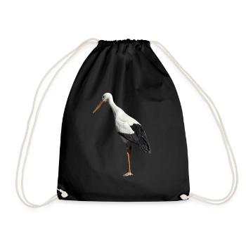 cigogne - Sac de sport léger - noir - Devant