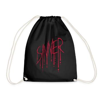 Sinner Kratzer Blut - Turnbeutel - Schwarz - Vorne