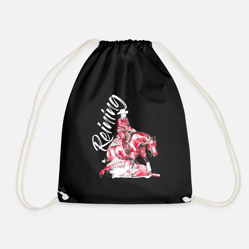 REINING - Drawstring Bag - black