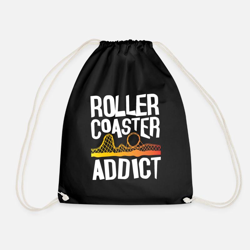 Roller Coaster Addict - Turnbeutel - Schwarz