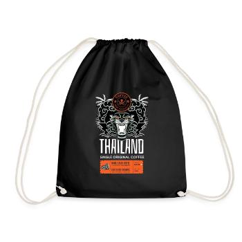 Coffee best specialty Thailand - Drawstring Bag - black - Front