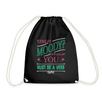 anniversaire cadeau éditeur dictons anniversaire littéraire - Sac de sport léger - noir - Devant