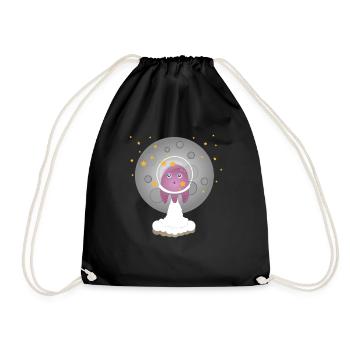 Astro Octopus - Turnbeutel - Schwarz - Vorne