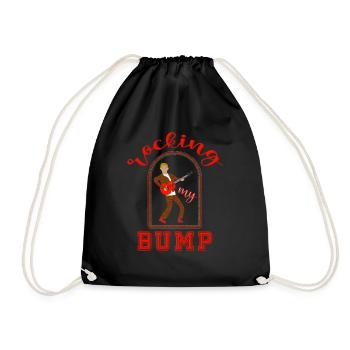Rocking my bump maximum rocknroll rockabilly - Sac de sport léger - noir - Devant