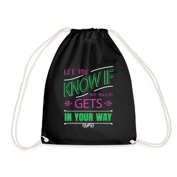 Cadeaux Films Fun Modern Funny Dictons Idée Présente - Sac de sport léger - noir - Devant