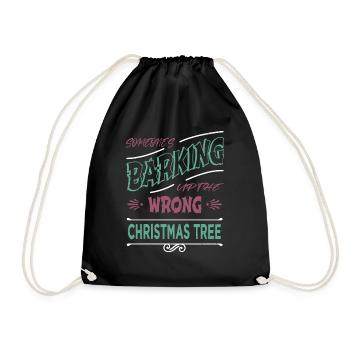 Bodybuilding 4th of july dino dino bike moon - Drawstring Bag - black - Front