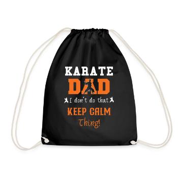 Karaté Papa Je ne fais pas ce truc Keep Calm - Sac de sport léger - noir - Devant