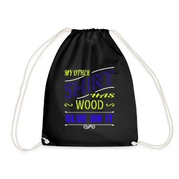 Drôle de travail forestier d’abatteur d’arbres - Sac de sport léger - noir - Devant