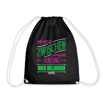 hundeliebhaber welpe lieblingshund - Turnbeutel - Schwarz - Vorne