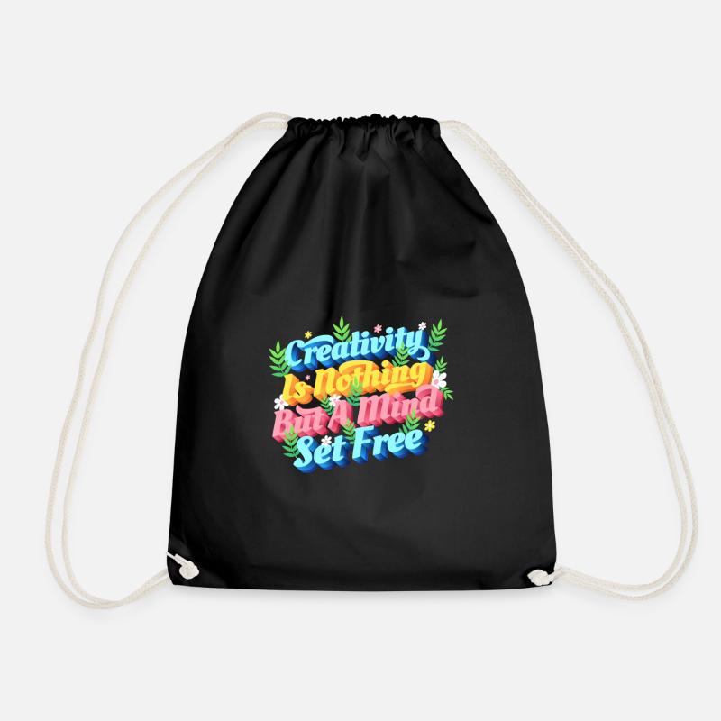 Just relax have a dorite - Drawstring Bag - black
