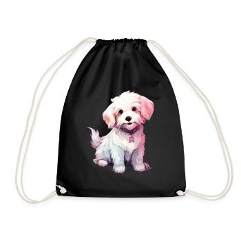 Doux art maltais - Sac de sport léger - noir - Devant
