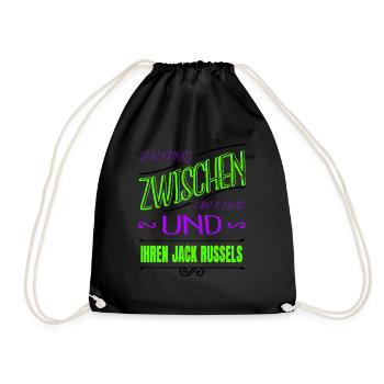 doggie hund boxer lieben geschenkidee hunderasse - Turnbeutel - Schwarz - Vorne