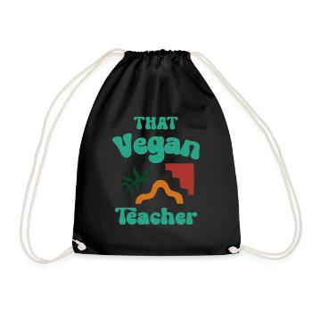 Ce professeur végétalien - Sac de sport léger - noir - Devant