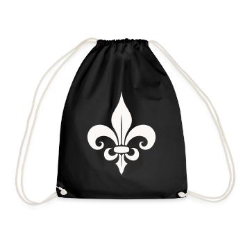 Symbolic fleur de lis Design - Drawstring Bag - black - Front