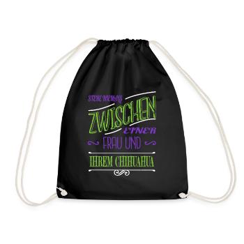 Paw Fun Greyhound Statement Gift Geek Funny - Drawstring Bag - black - Front