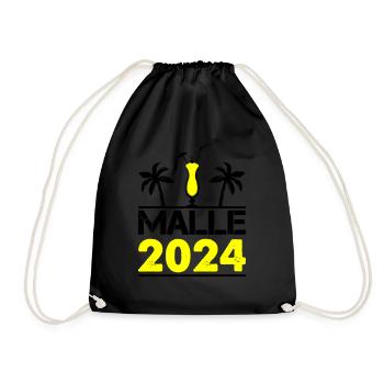 malle 2024 - Turnbeutel - Schwarz - Vorne