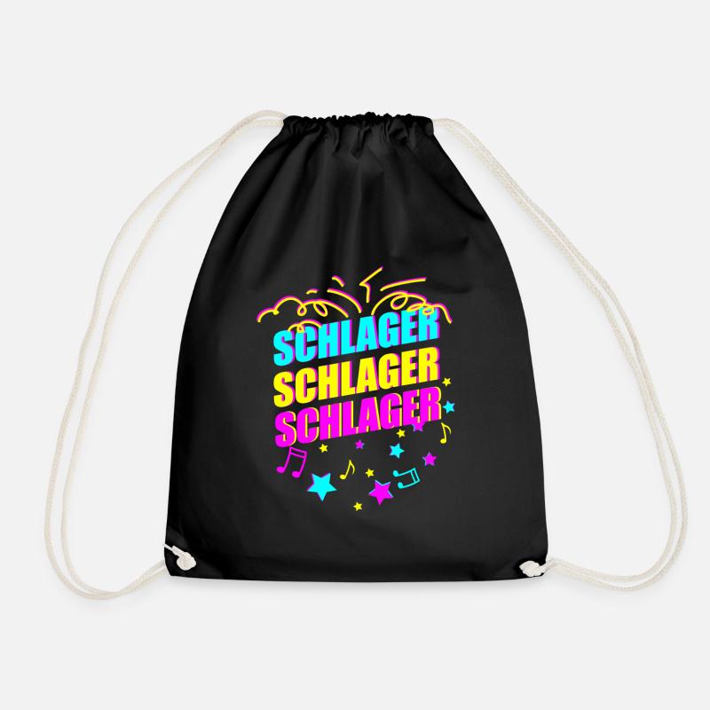 Schlager - Turnbeutel - Schwarz