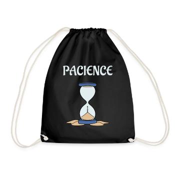 Sablier pacience - Sac de sport léger - noir - Devant