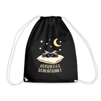offizielles schlafshirt pärchen Kamera Fotografie - Turnbeutel - Schwarz - Vorne