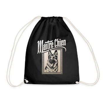 Maître-Chien - Sac de sport léger - noir - Devant