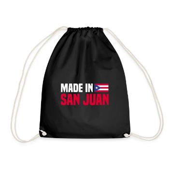 San Juan Puerto Rico - Drawstring Bag - black - Front
