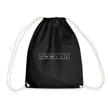 Anabelle Nom Prénom Chimie Tableau périodique - Sac de sport léger - noir - Devant