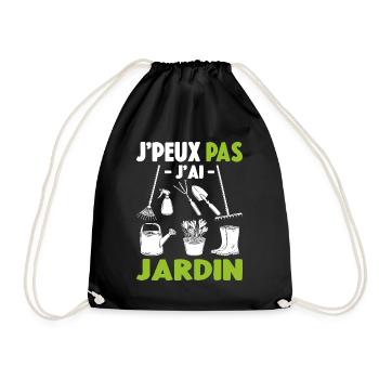 Je Peux Pas J'ai Jardin Cadeau De Jardinage - Sac de sport léger - noir - Devant