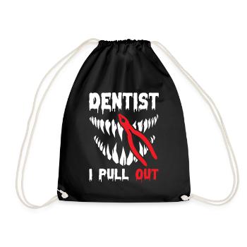 Je sors un drôle de dentiste - Sac de sport léger - noir - Devant
