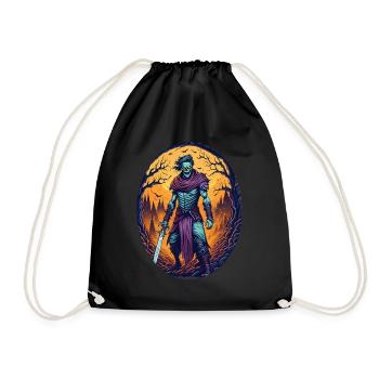 Gruseliges Halloween-party-kostüm, Zombie-krieger - Sac de sport léger - noir - Devant